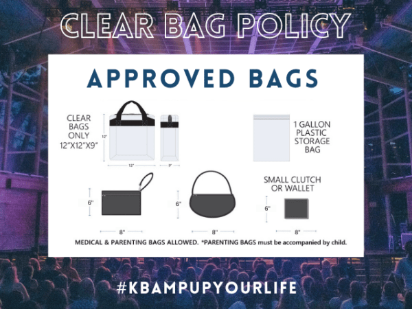 Koka Booth Amphitheater Bag Policy